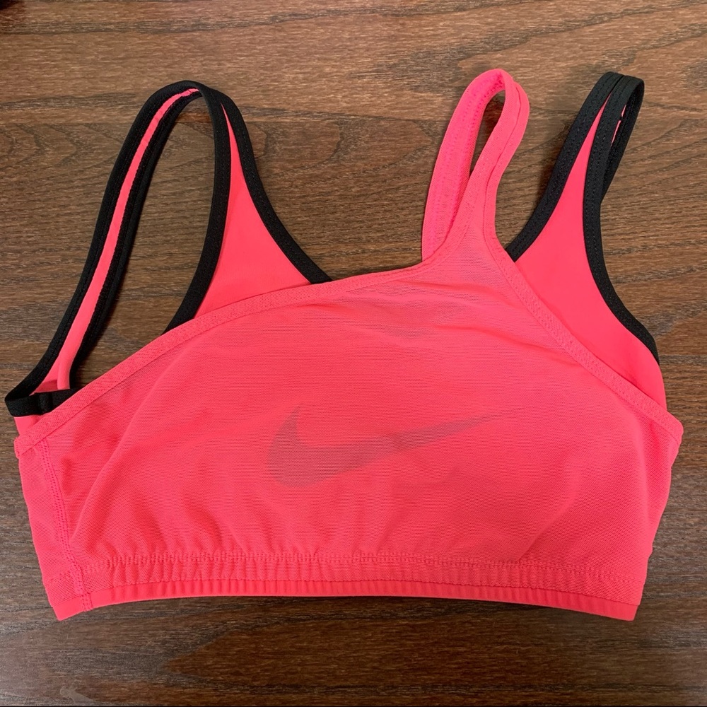 Nike sports bra with mesh overlay